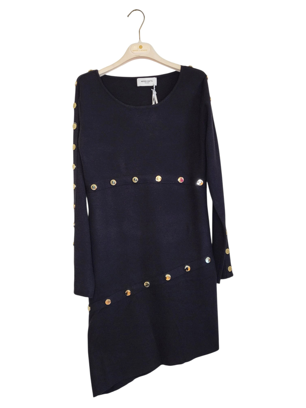 Abito maglia con bottoni