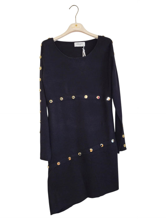 Abito maglia con bottoni