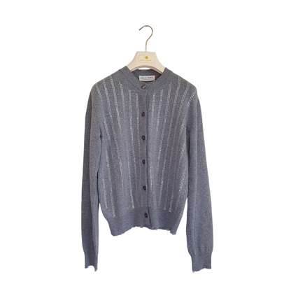 Cardigan con strass