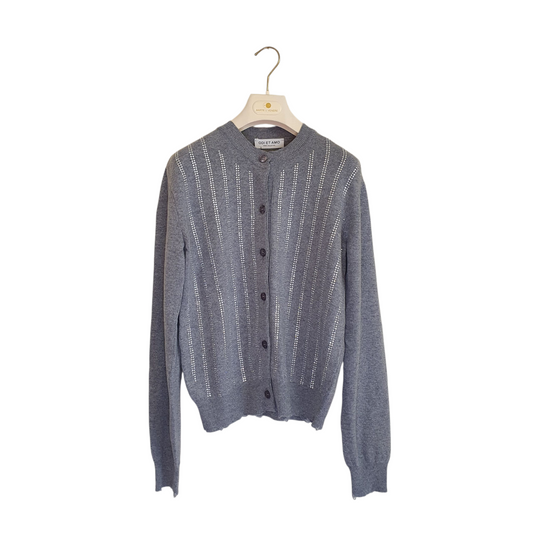 Cardigan con strass