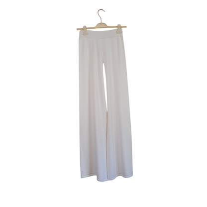 Pantaloni in maglia offwhite