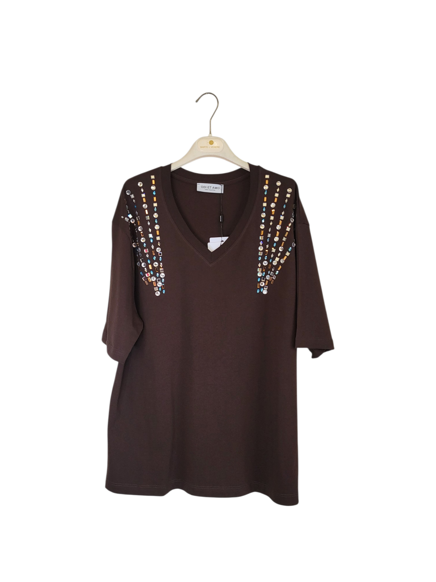 Tshirt marrone odi et amo