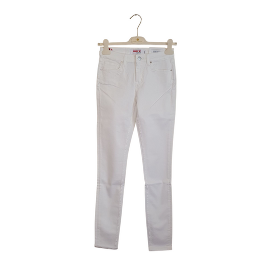 Jeans skinny bianco met