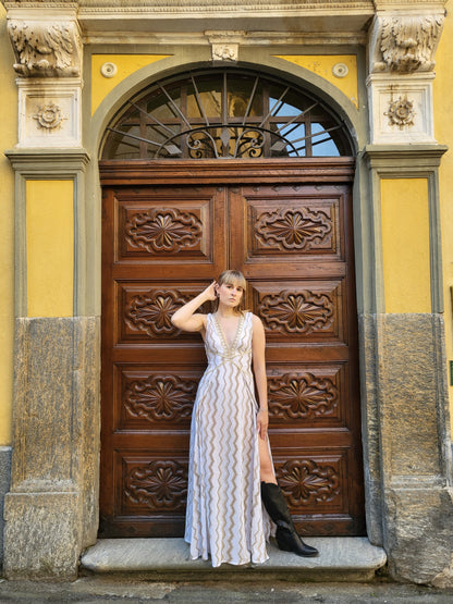 Abito bianco fantasia Pho Firenze