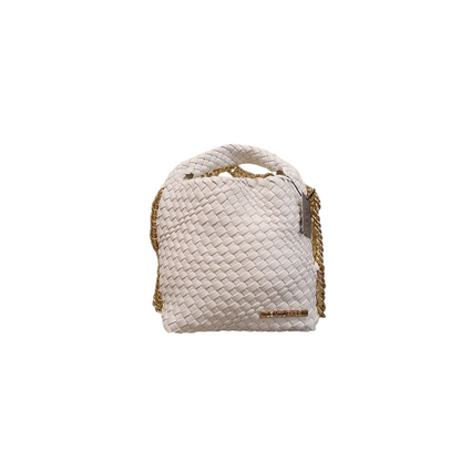 Borsa bianca con catena