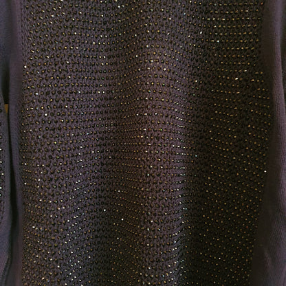 Pullover con strass