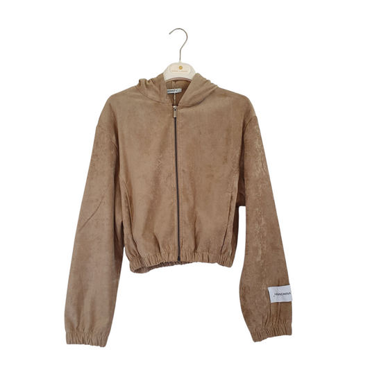 Giubbino con zip e cappuccio