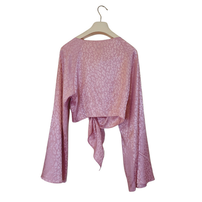 Top-coprispalle rosa maculato