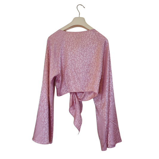 Top-coprispalle rosa maculato
