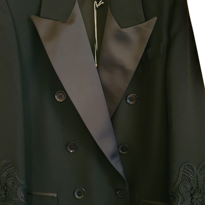 Blazer con inserti in pizzo