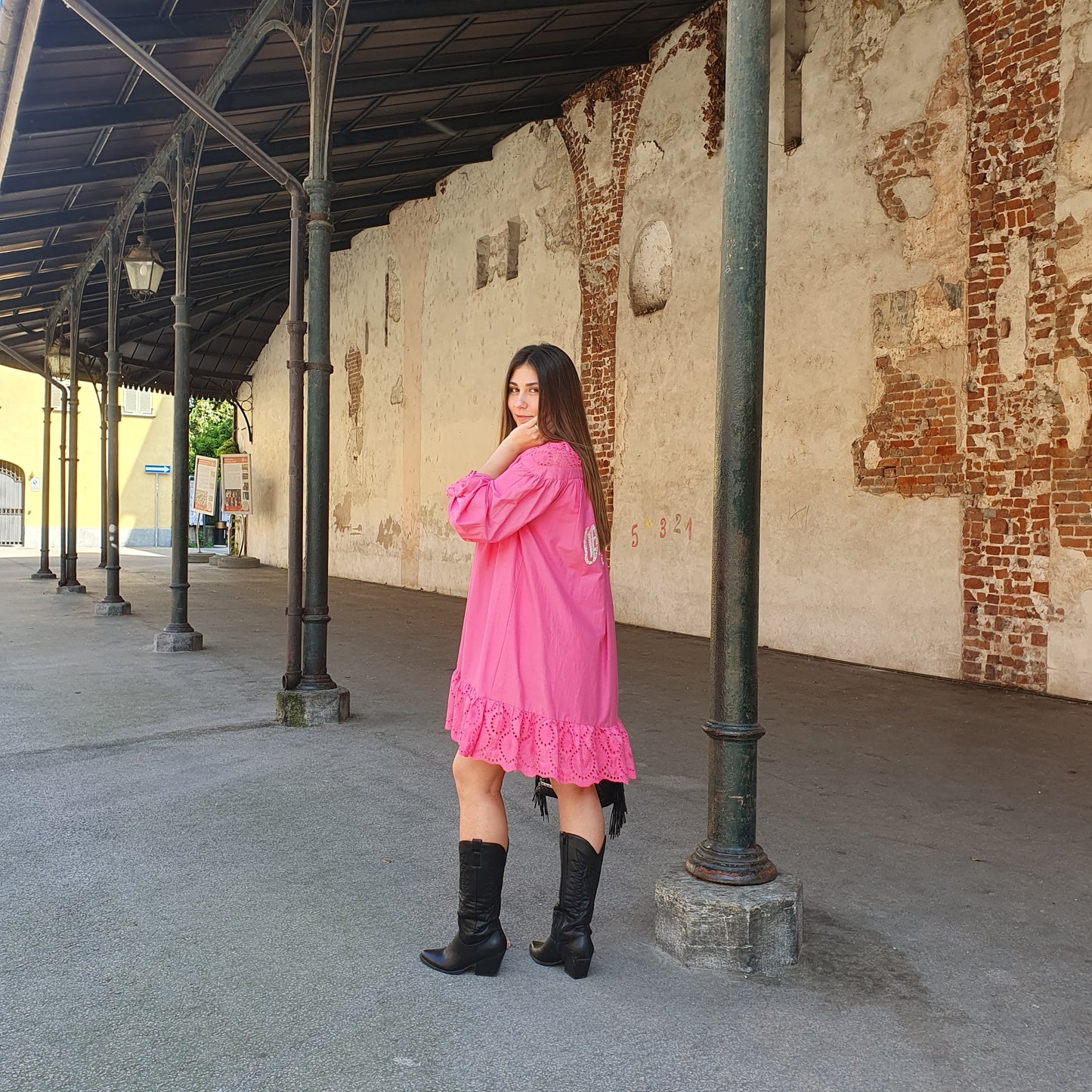 Abito-camicia manica lunga odi et amo