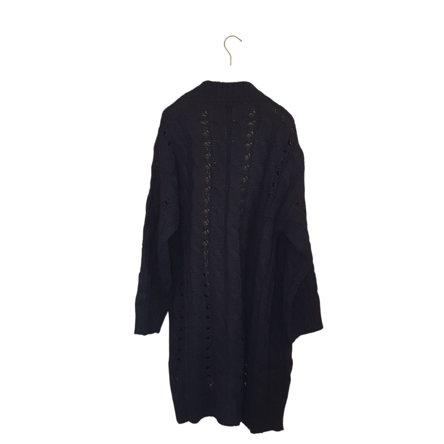 Cardigan medio-lungo traforato