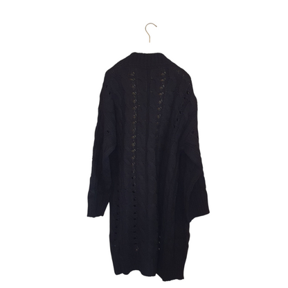 Cardigan medio-lungo traforato