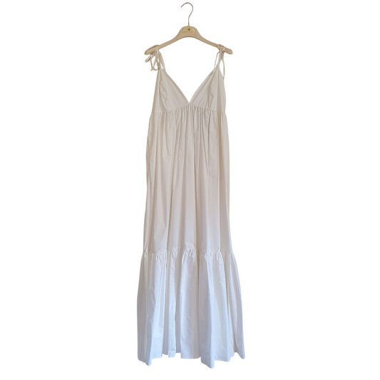 Maxi abito con scollo a v