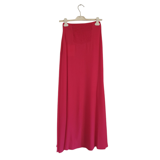 Gonna lunga con spacco fucsia
