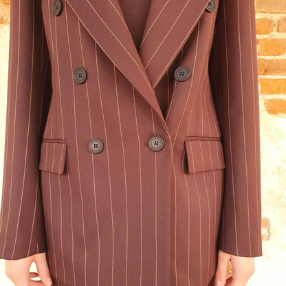 Blazer gessato moro
