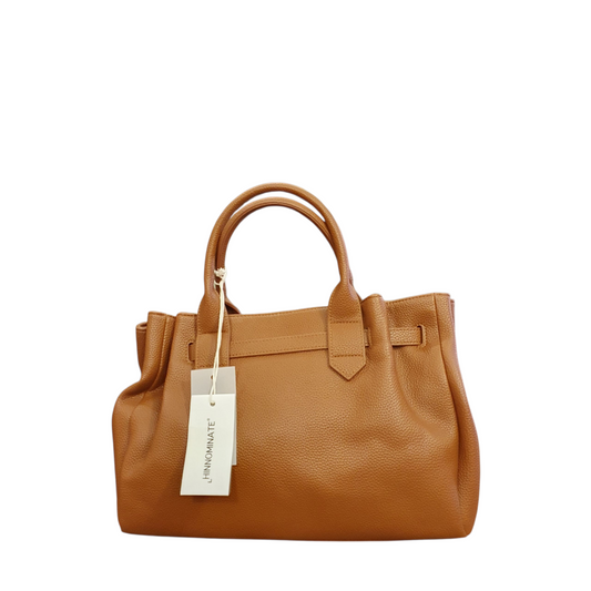 Borsa in ecopelle color cuoio