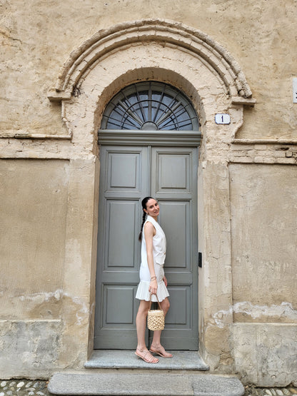 Abito-blazer bianco
