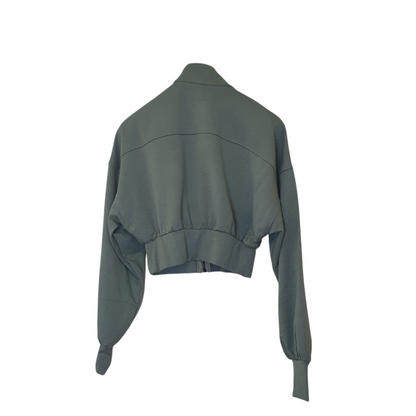 Felpa corta con zip