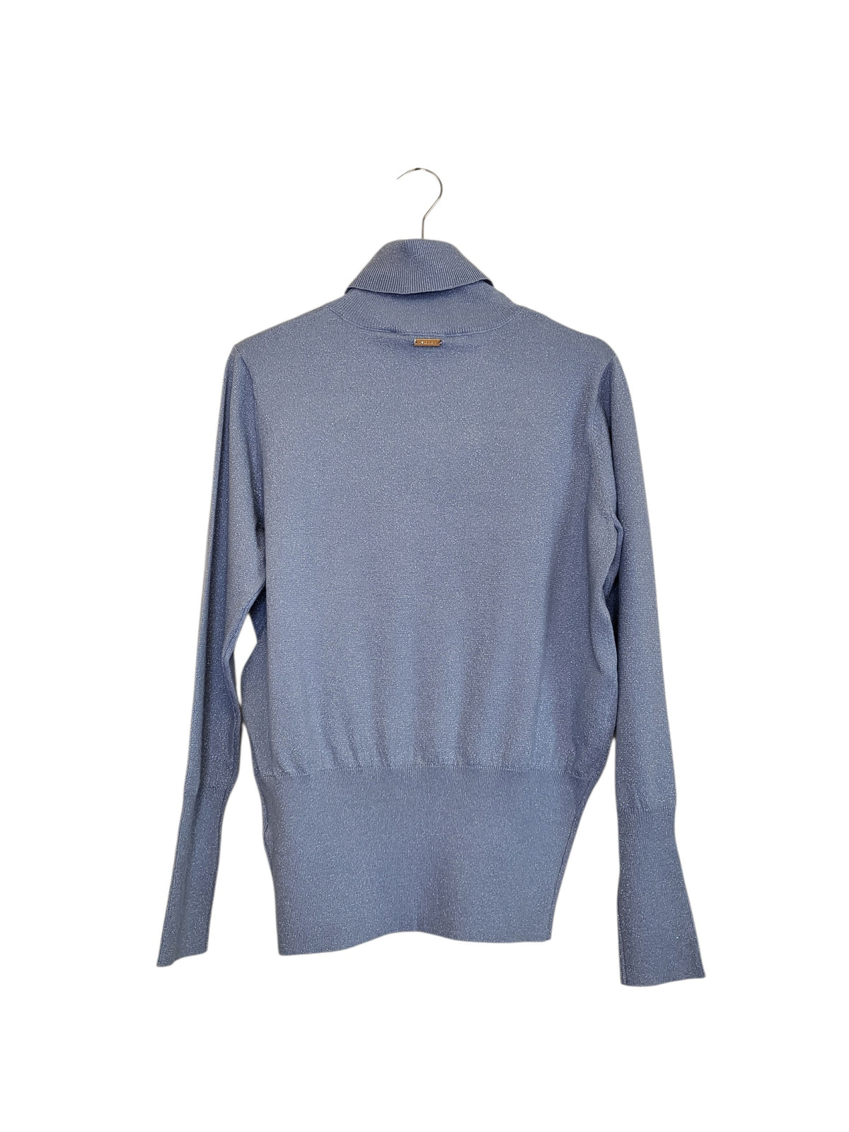 Maglia lurex a collo alto