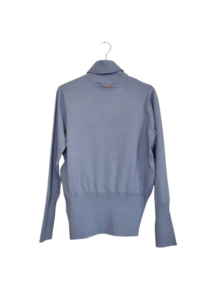 Maglia lurex a collo alto