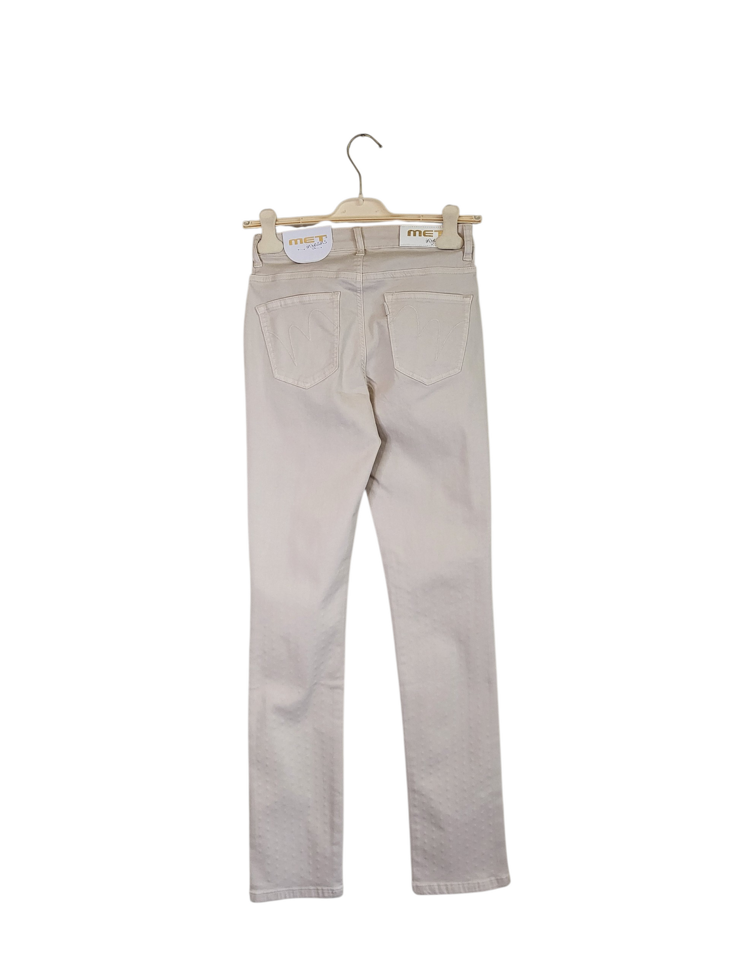 Pantalone beige met