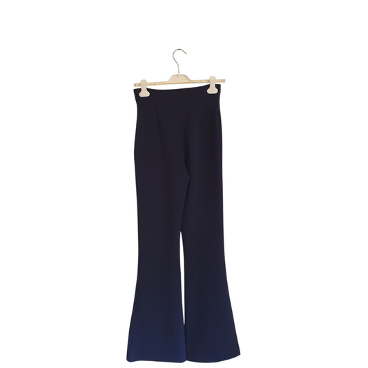 Pantalone a zampa con strass