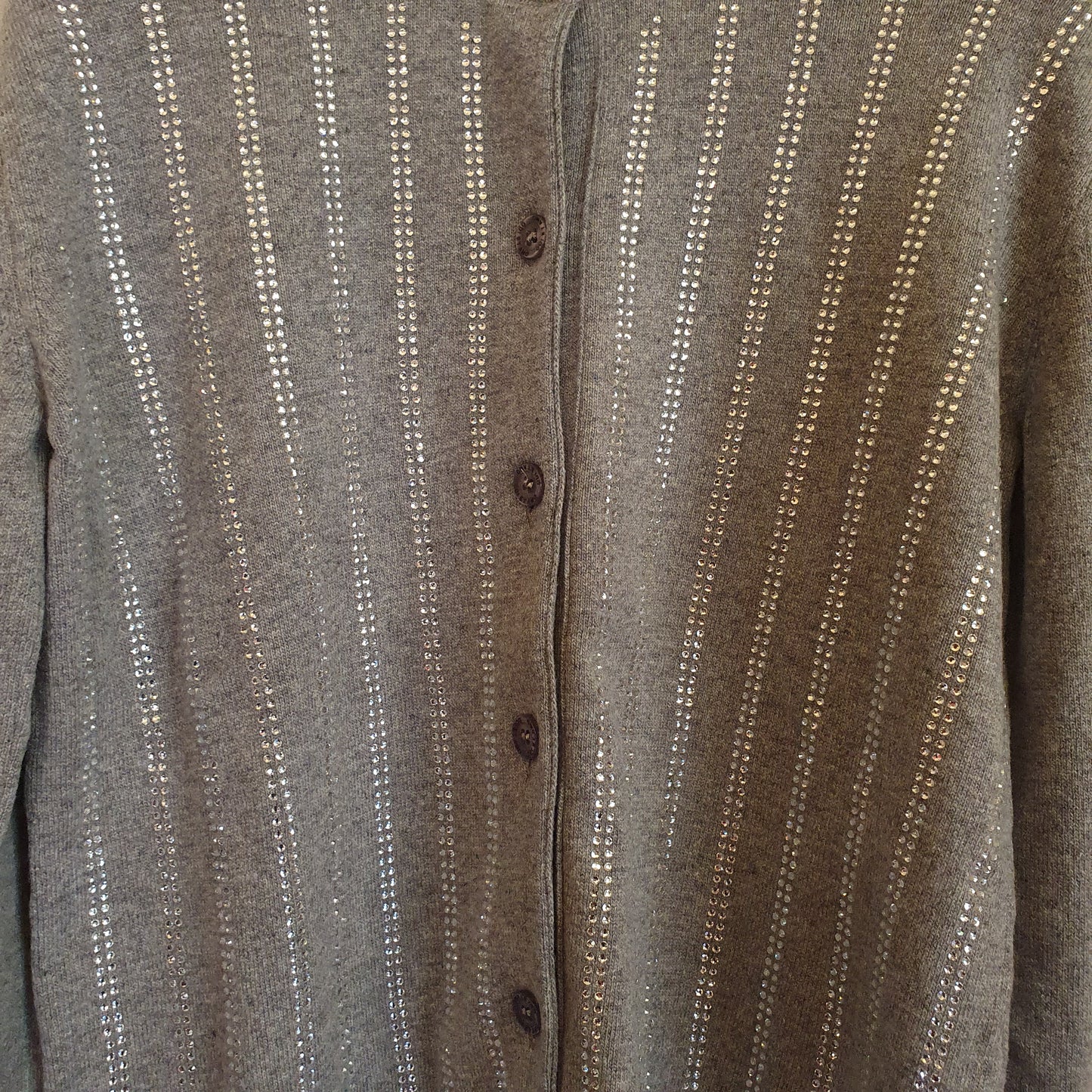 Cardigan con strass