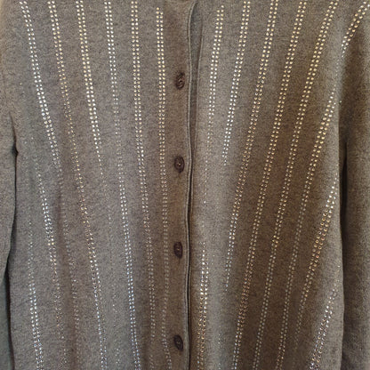 Cardigan con strass