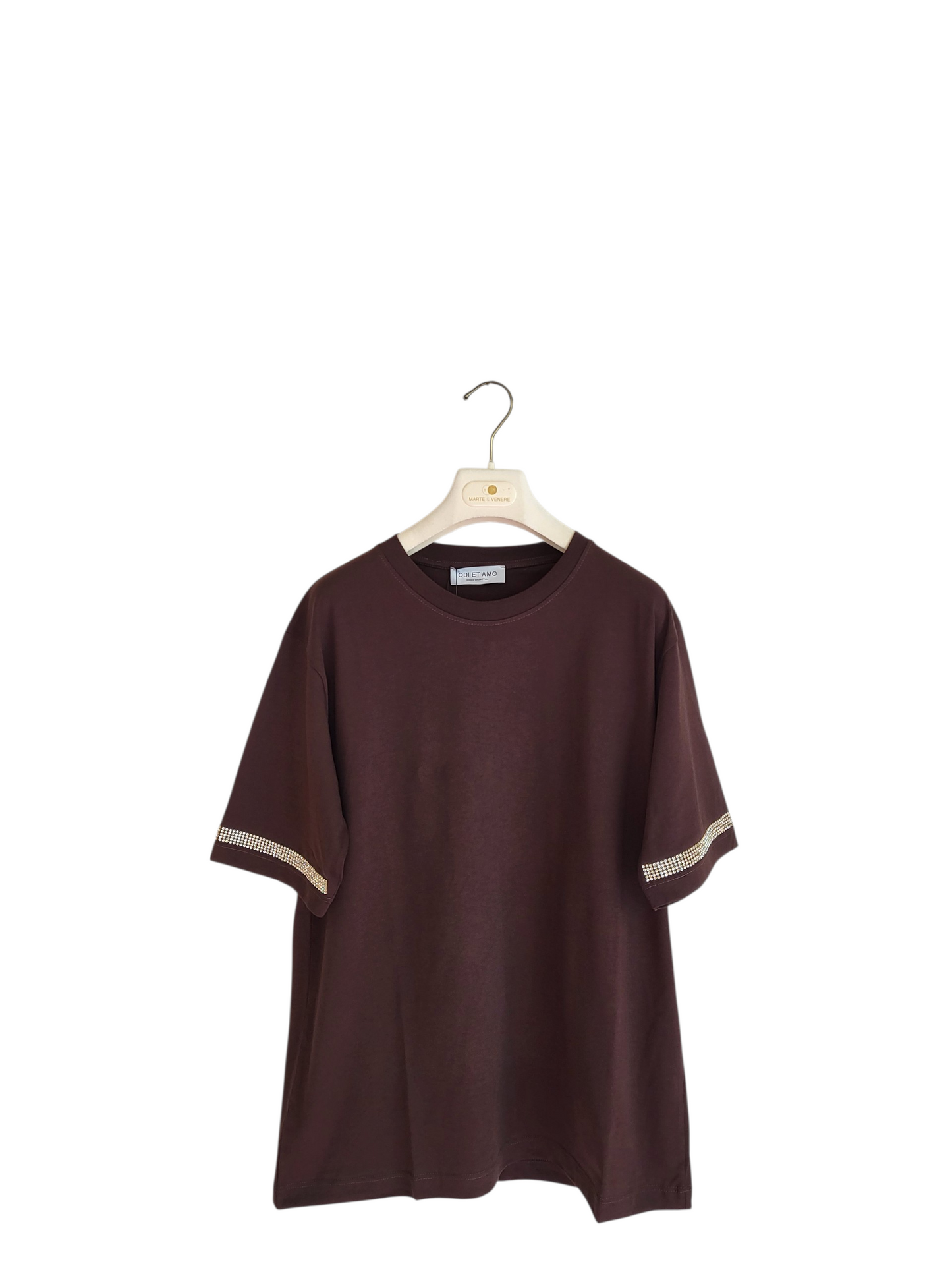 T shirt strass odi et amo