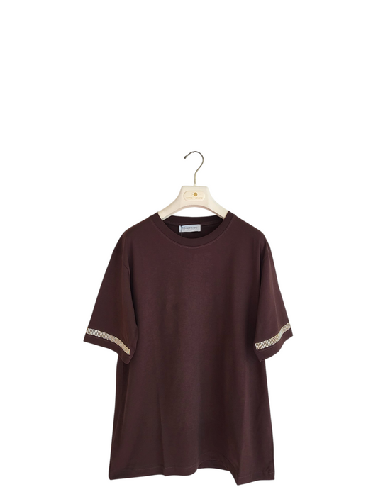 T shirt strass odi et amo