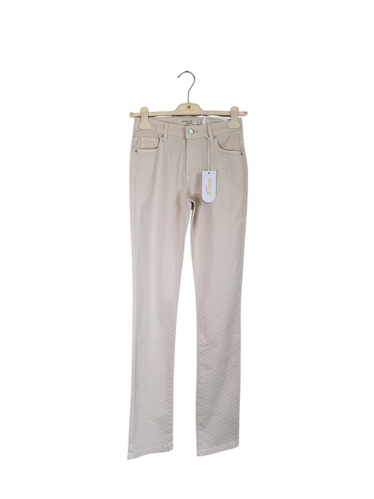 Pantalone beige met