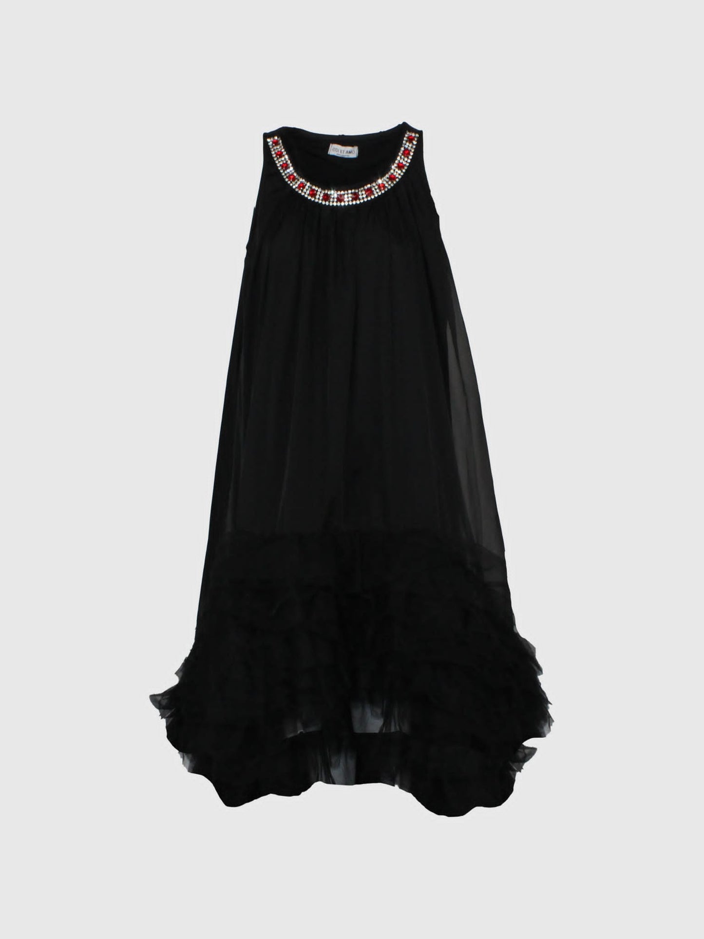 Abito in tulle con collana