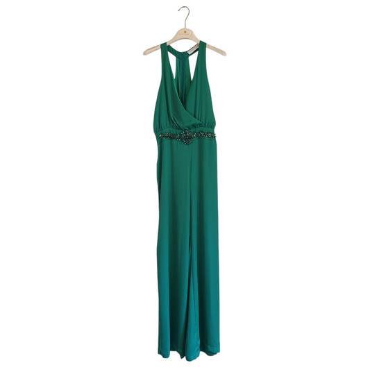 Jumpsuit verde con dettaglio