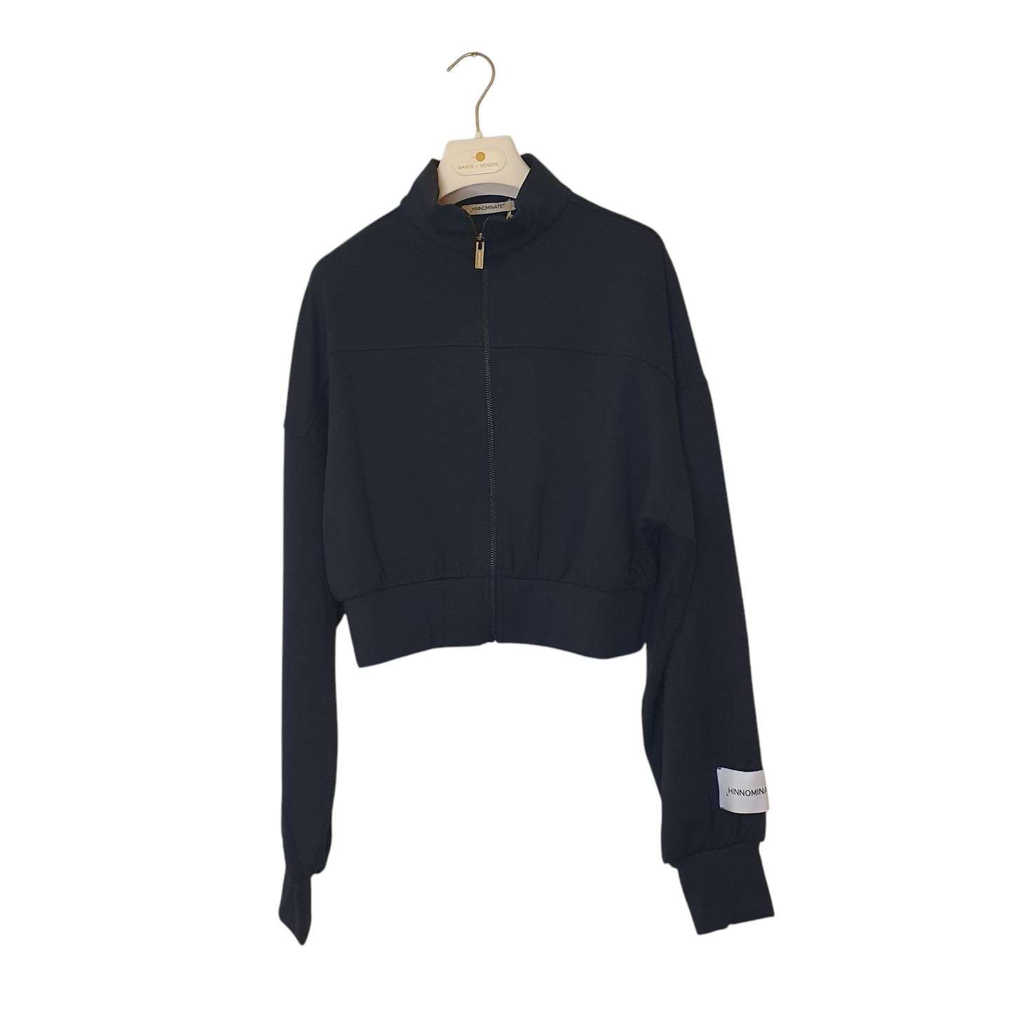 Felpa corta con zip